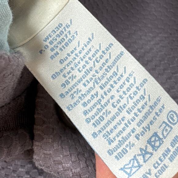 Boden Textured Blazer Womens 8 Gray Button Front Lined Jacket - Picture 3 of 5